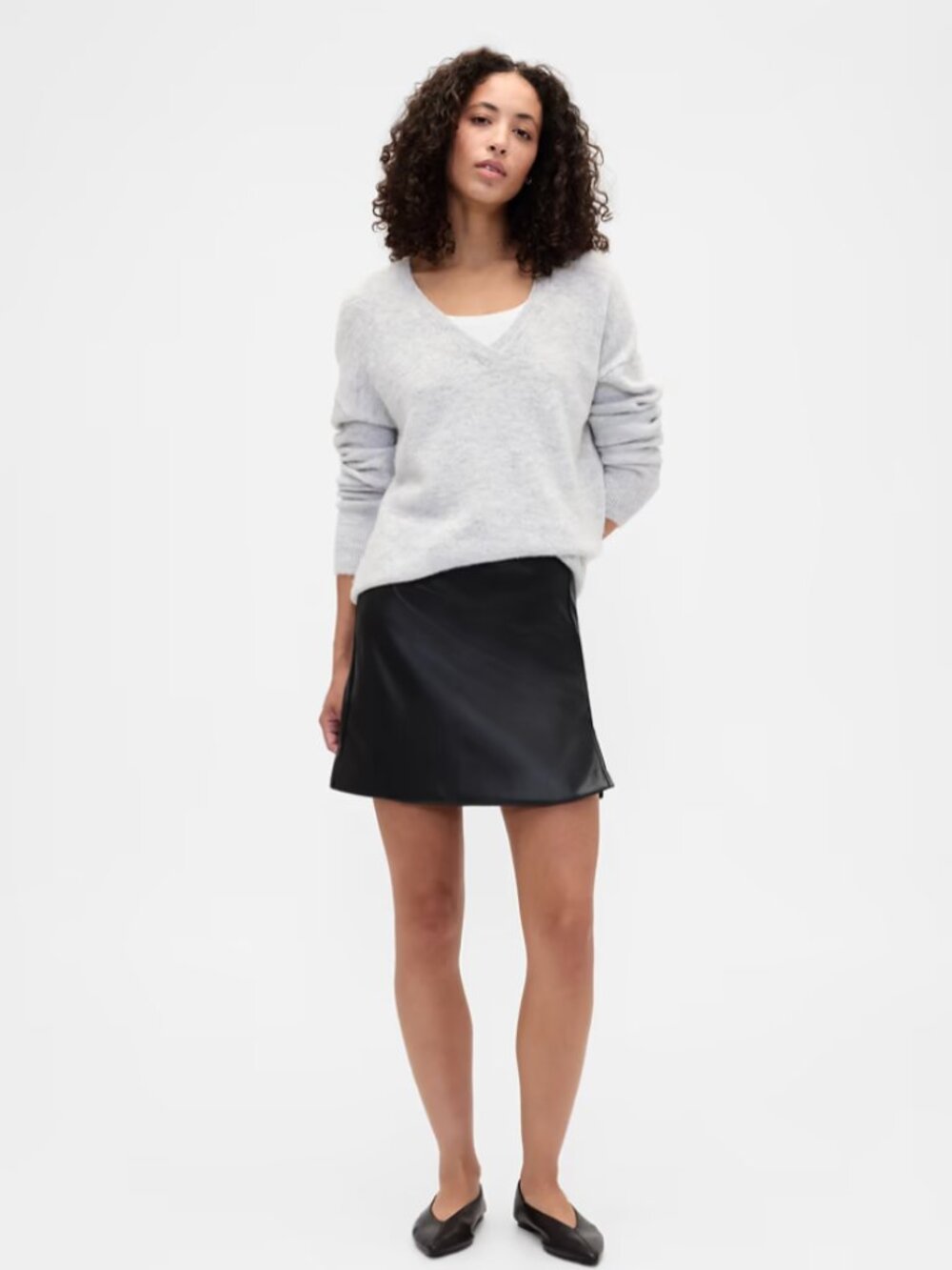 NWT Size 6/28 Gap Faux Leather Mini Skirt